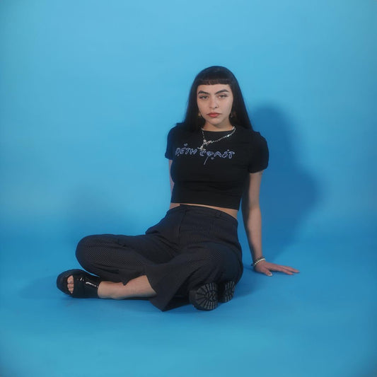 Deth Coast Balloon Black Crop Top