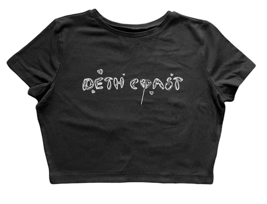 Deth Coast Balloon Black Crop Top